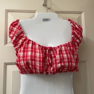 Urban outfitters crop top off the shoulder